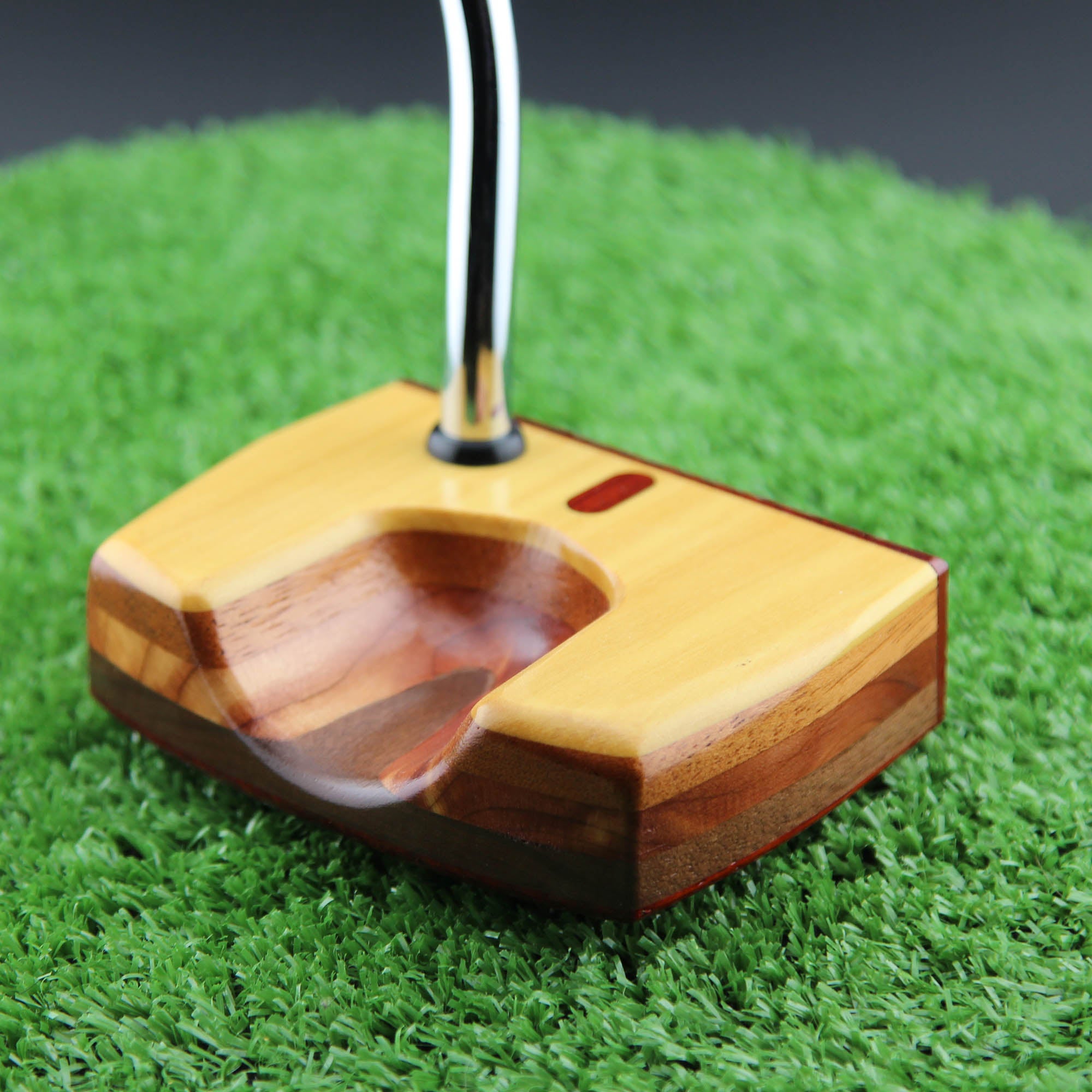 Exotic Yellowheart Wood Putter with Padauk and other specialty woods