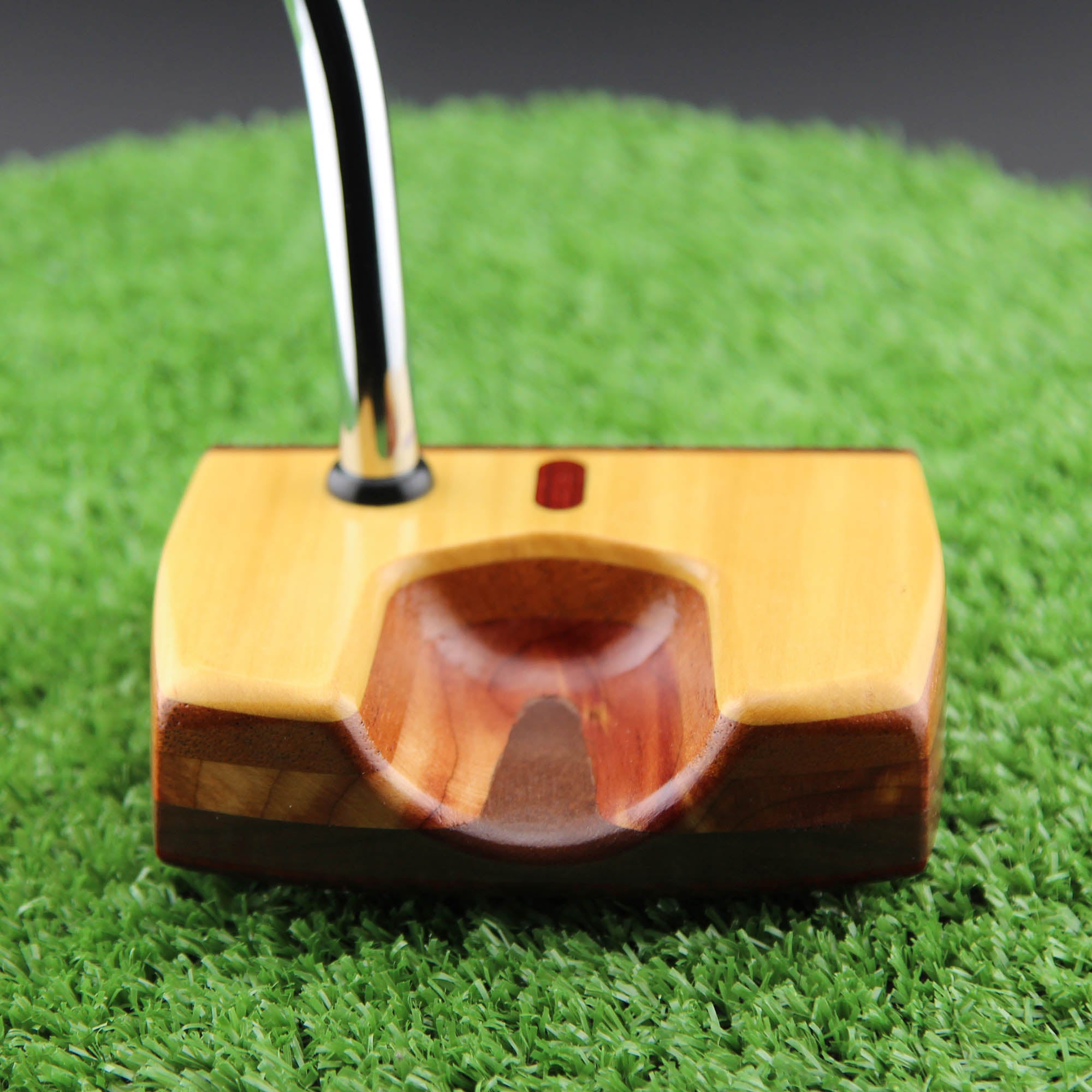 Exotic Yellowheart Wood Putter with Padauk and other specialty woods