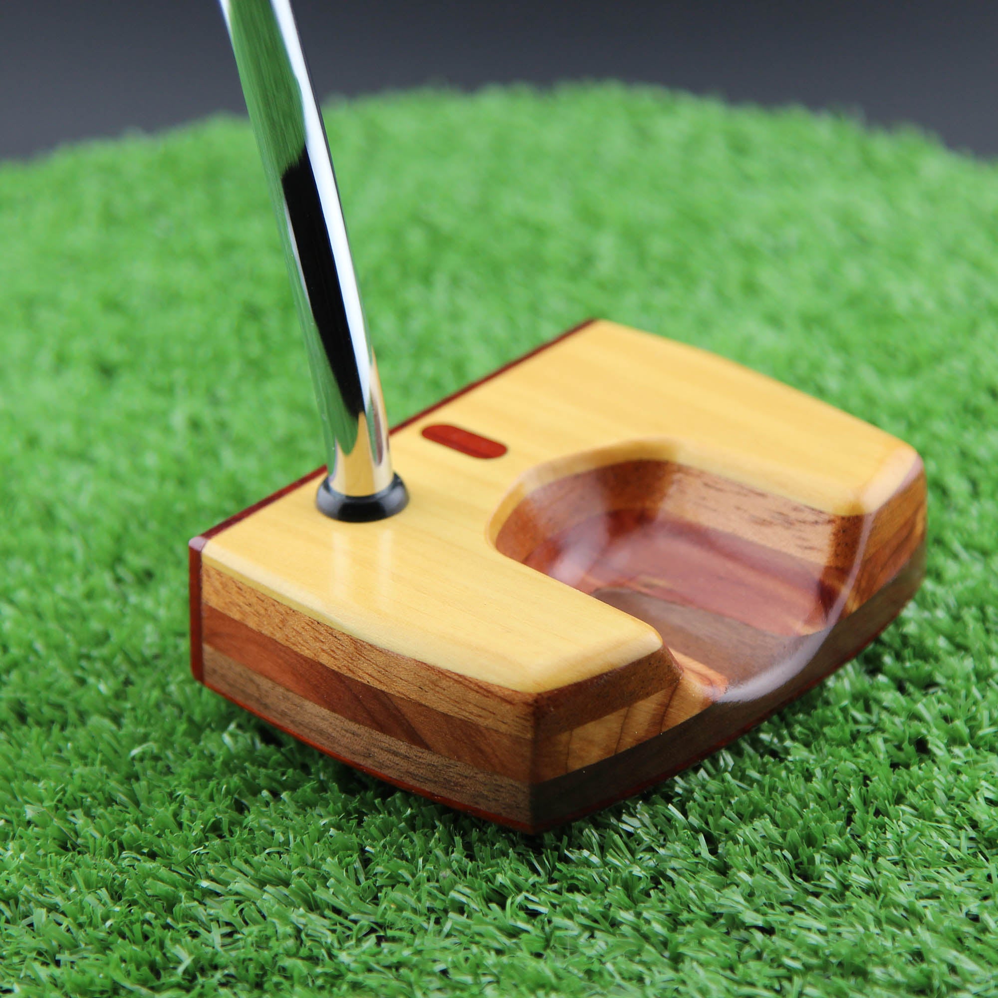 Exotic Yellowheart Wood Putter with Padauk and other specialty woods