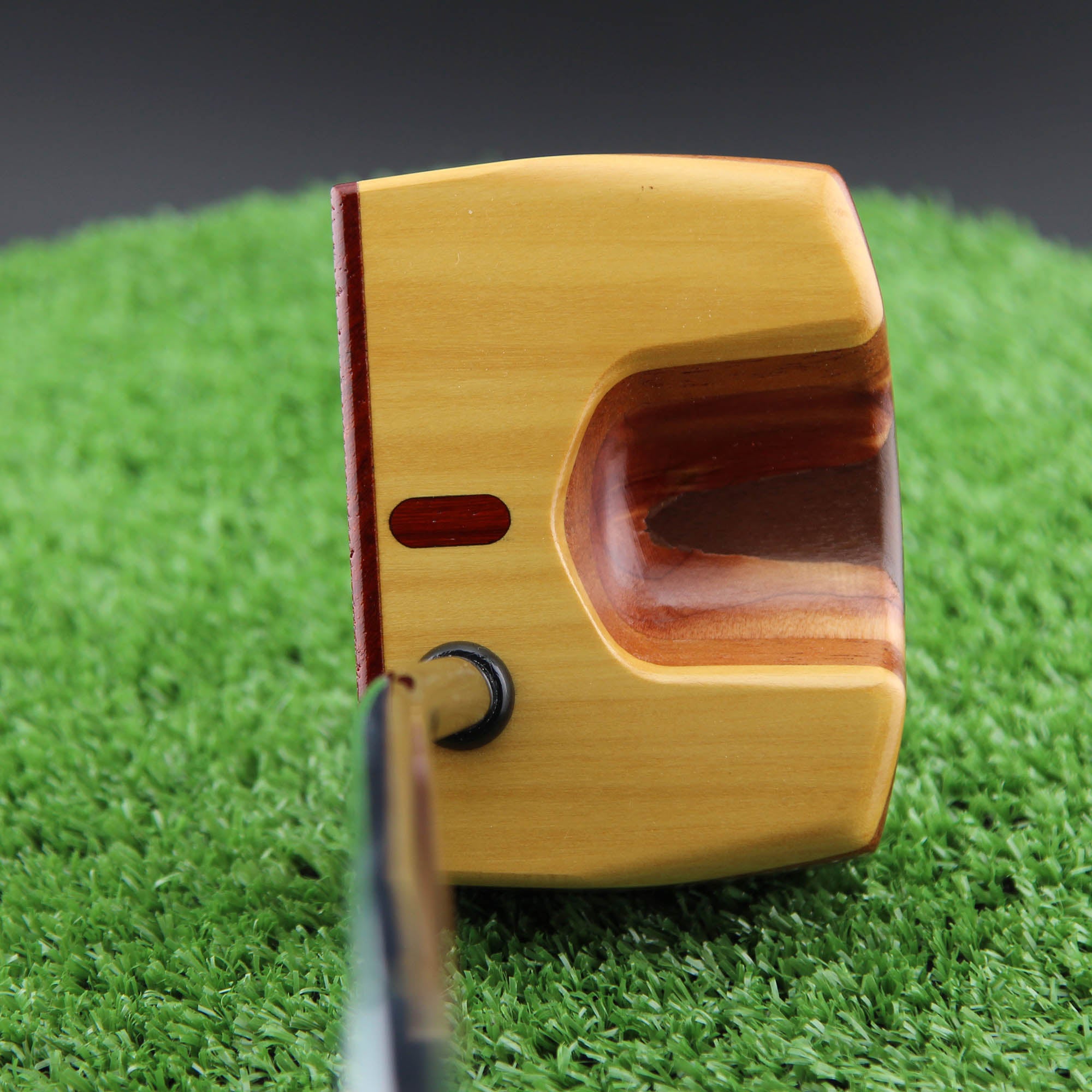 TimberTouch wood putter with Yellowheart and Padauk
