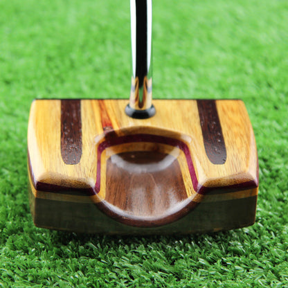 Black Fang Center shaft Zero torque putter Canarywood and Wenge inlay