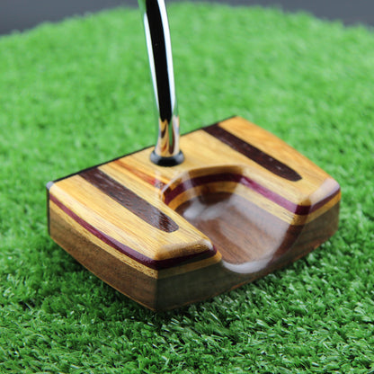 Black Fang Center shaft Zero torque putter Canarywood and Wenge inlay