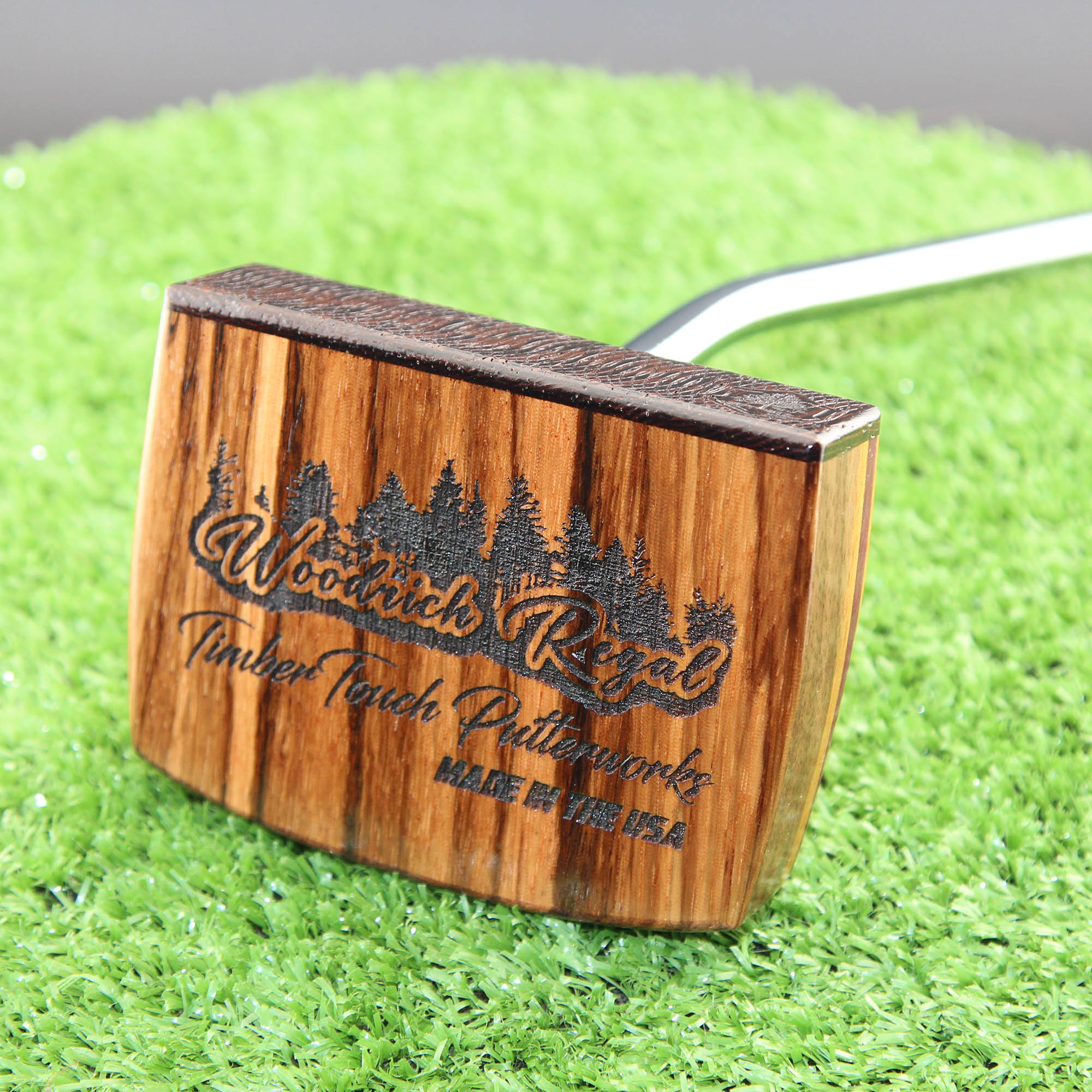 Black Fang Center shaft Zero torque putter Canarywood and Wenge inlay