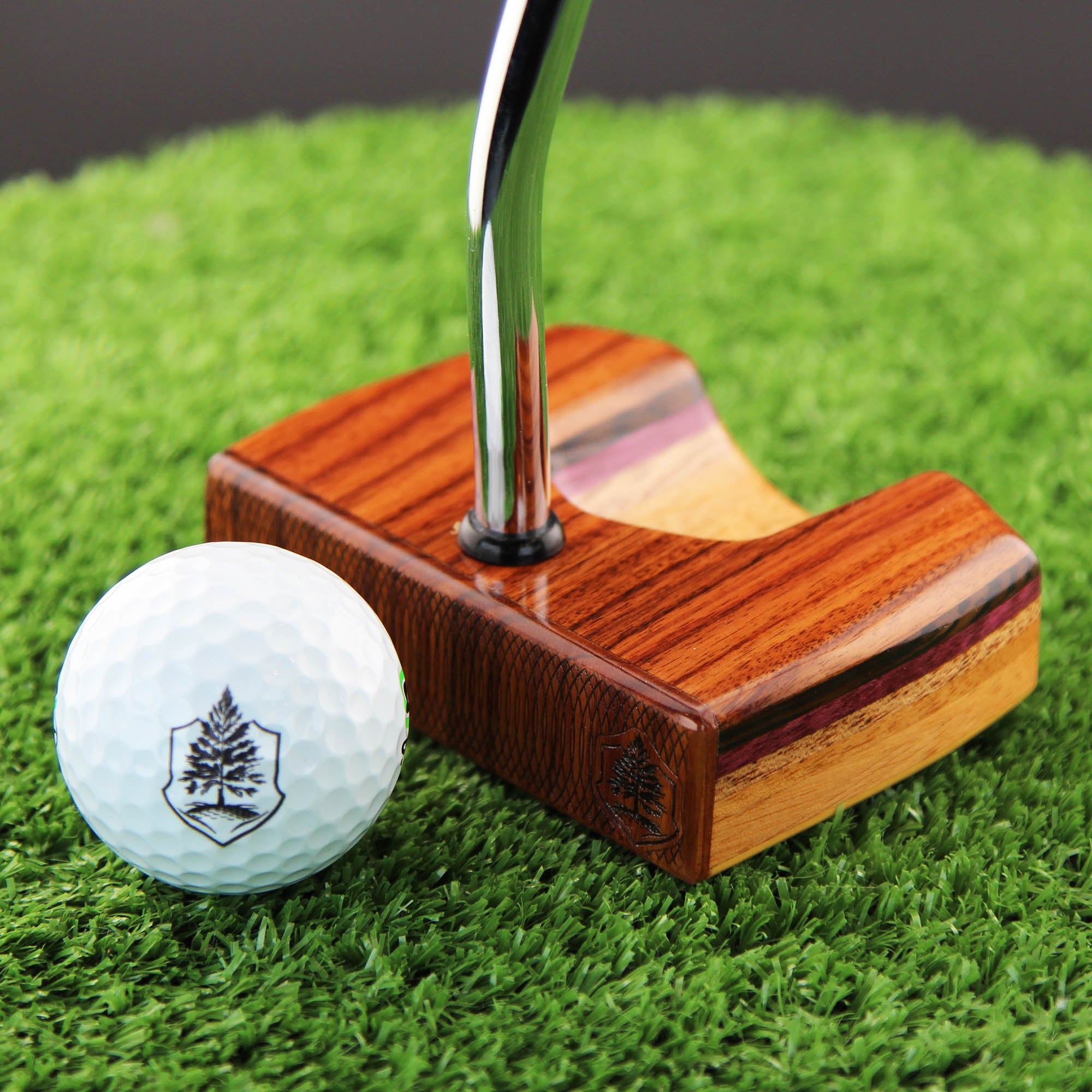 Rosewood Center shaft Zero torque putter Lie and Balanced wood putter