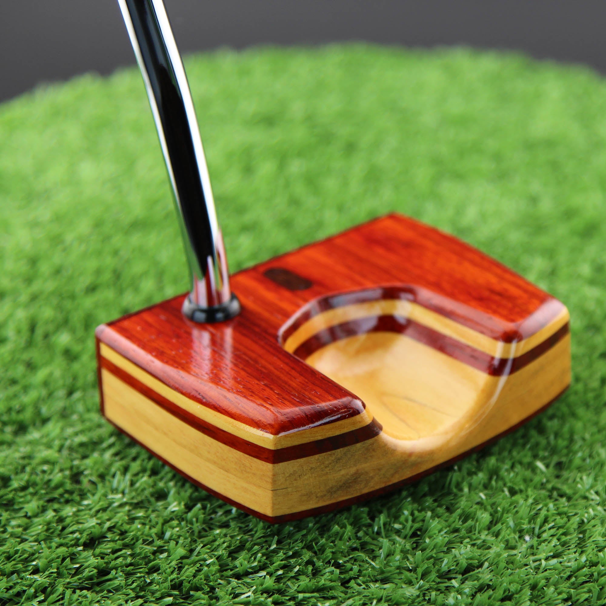 Padauk and Yellowheart exotic wood putter one of a kind discount