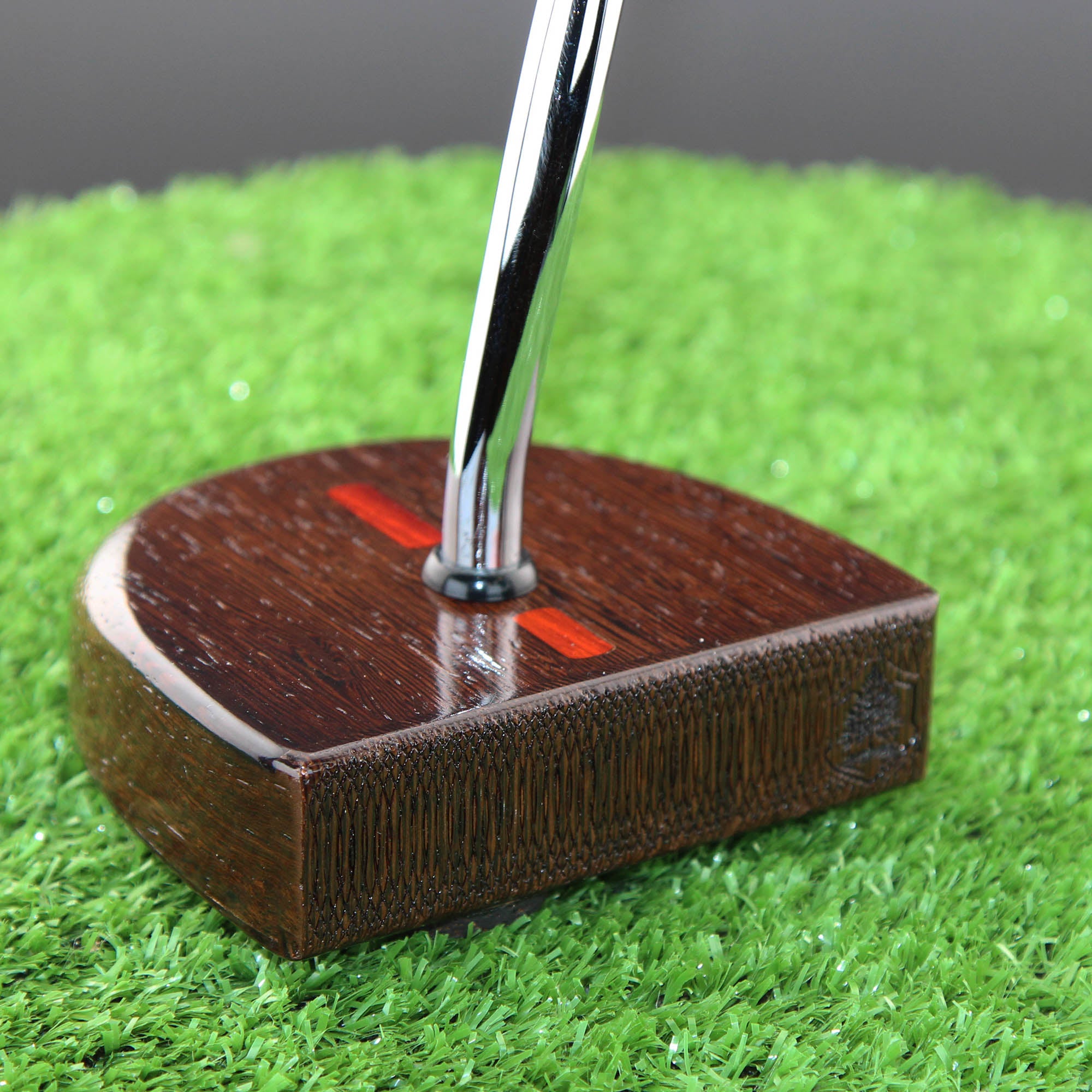 Midnight style putter Exotic Wenge Dark Wood Zero Torque Center Shaft