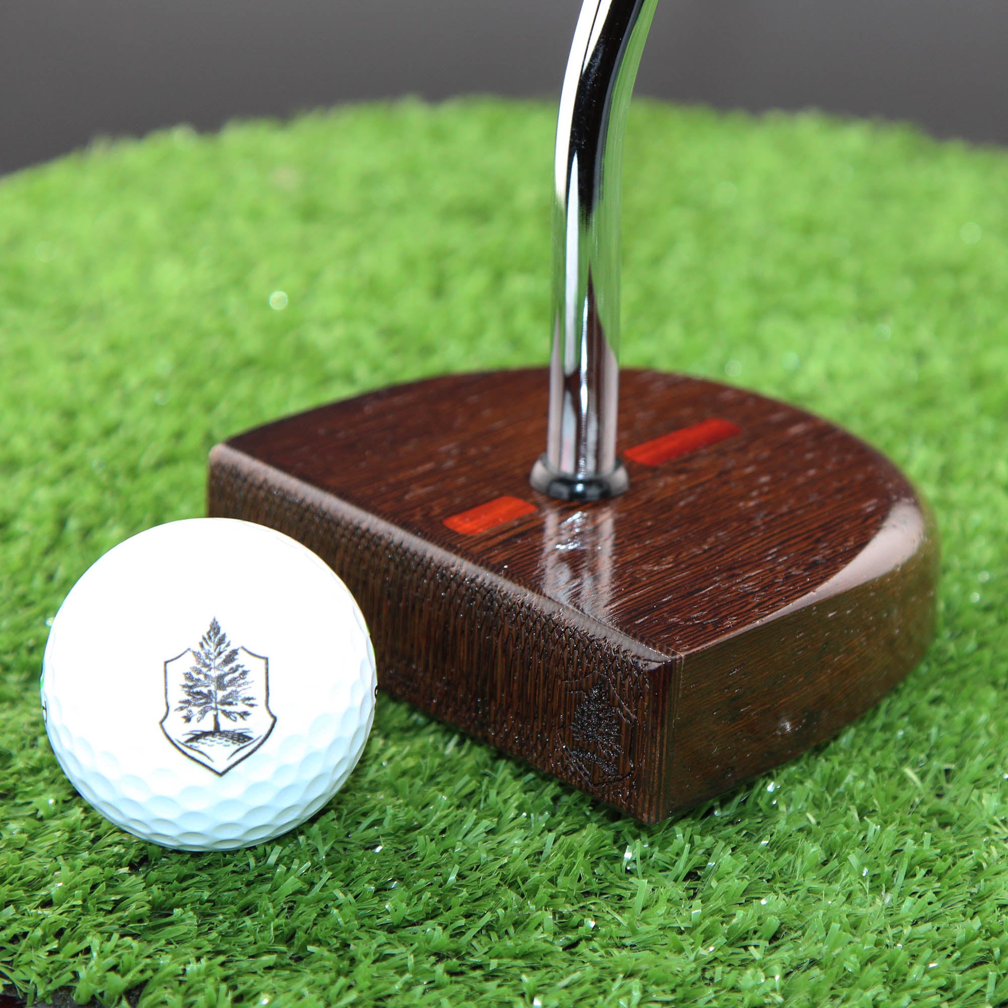 Midnight style putter Exotic Wenge Dark Wood Zero Torque Center Shaft