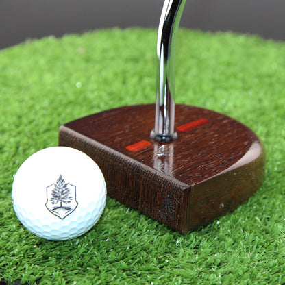 Midnight style putter Exotic Wenge Dark Wood Zero Torque Center Shaft