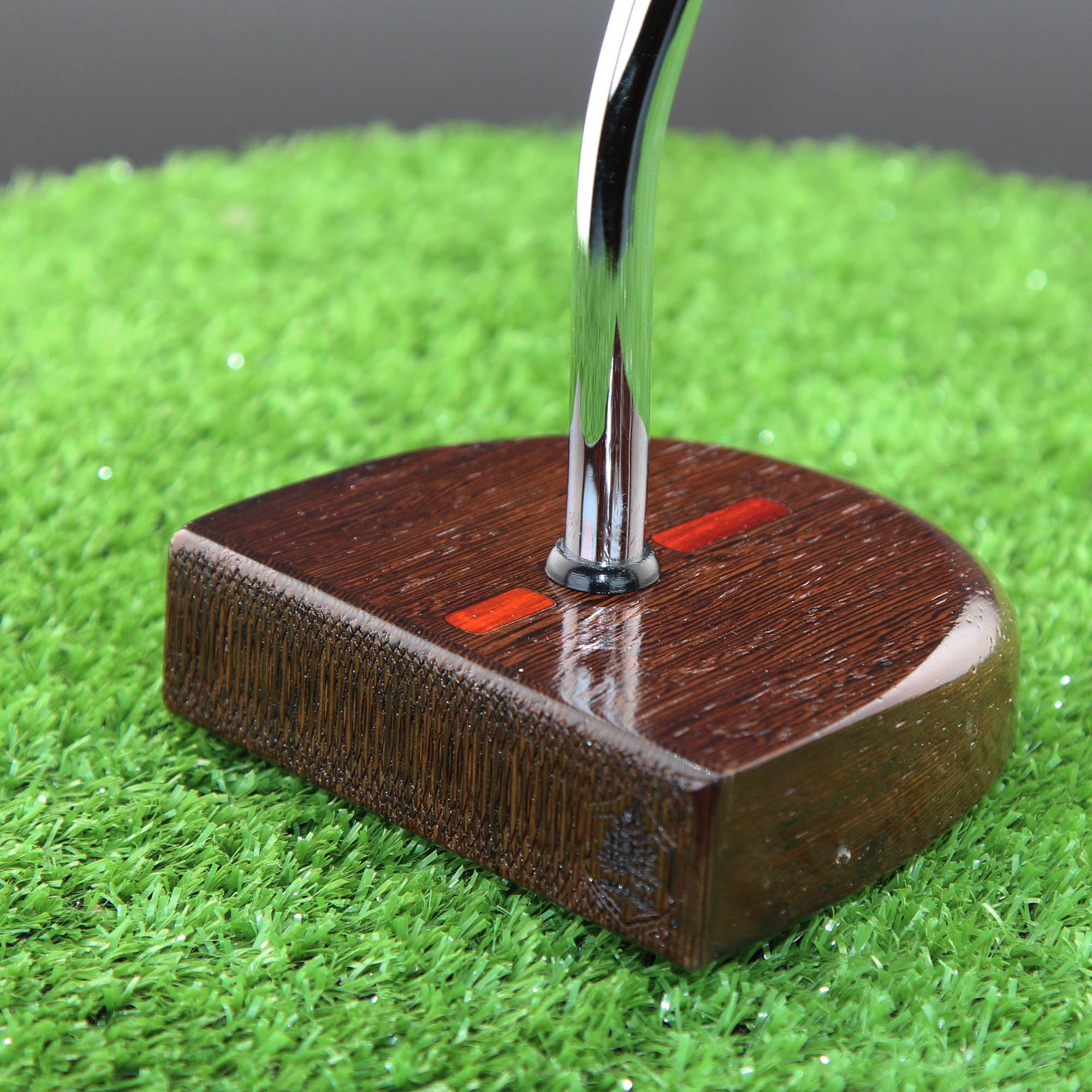 Midnight style putter Exotic Wenge Dark Wood Zero Torque Center Shaft