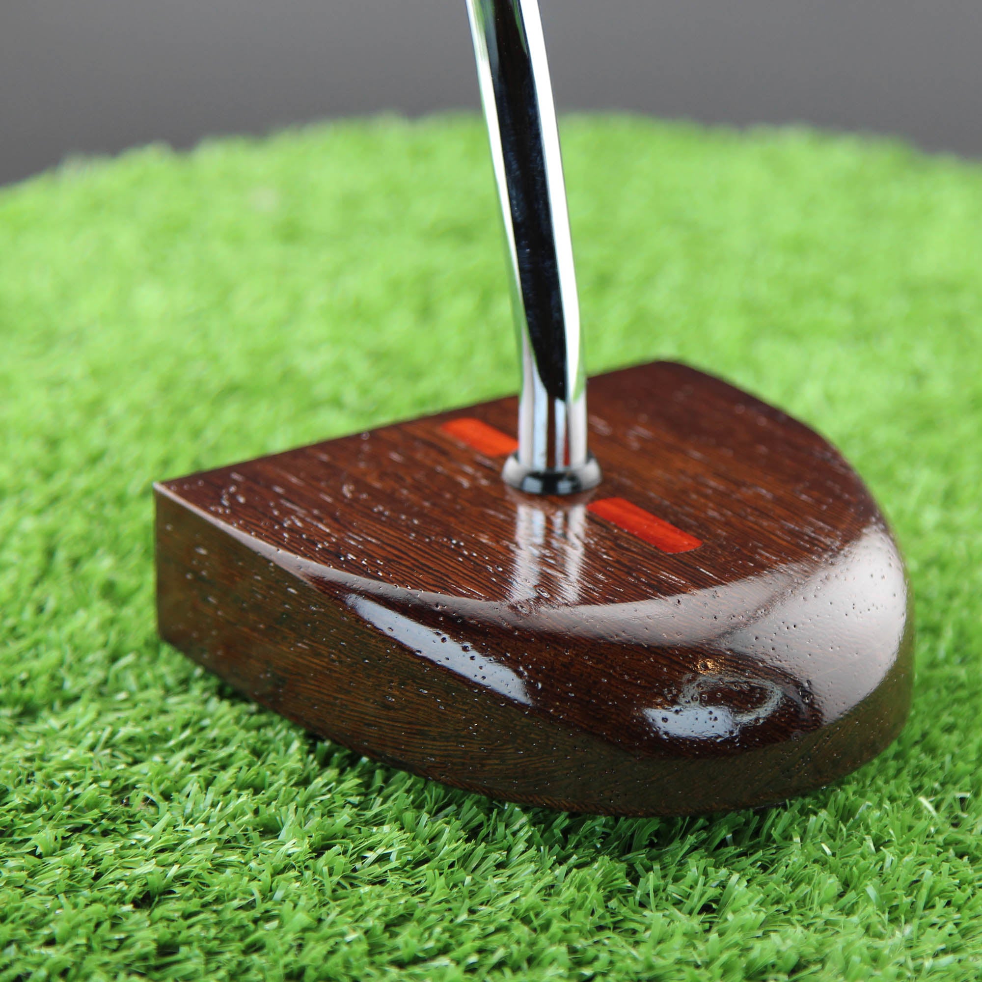 Midnight style putter Exotic Wenge Dark Wood Zero Torque Center Shaft