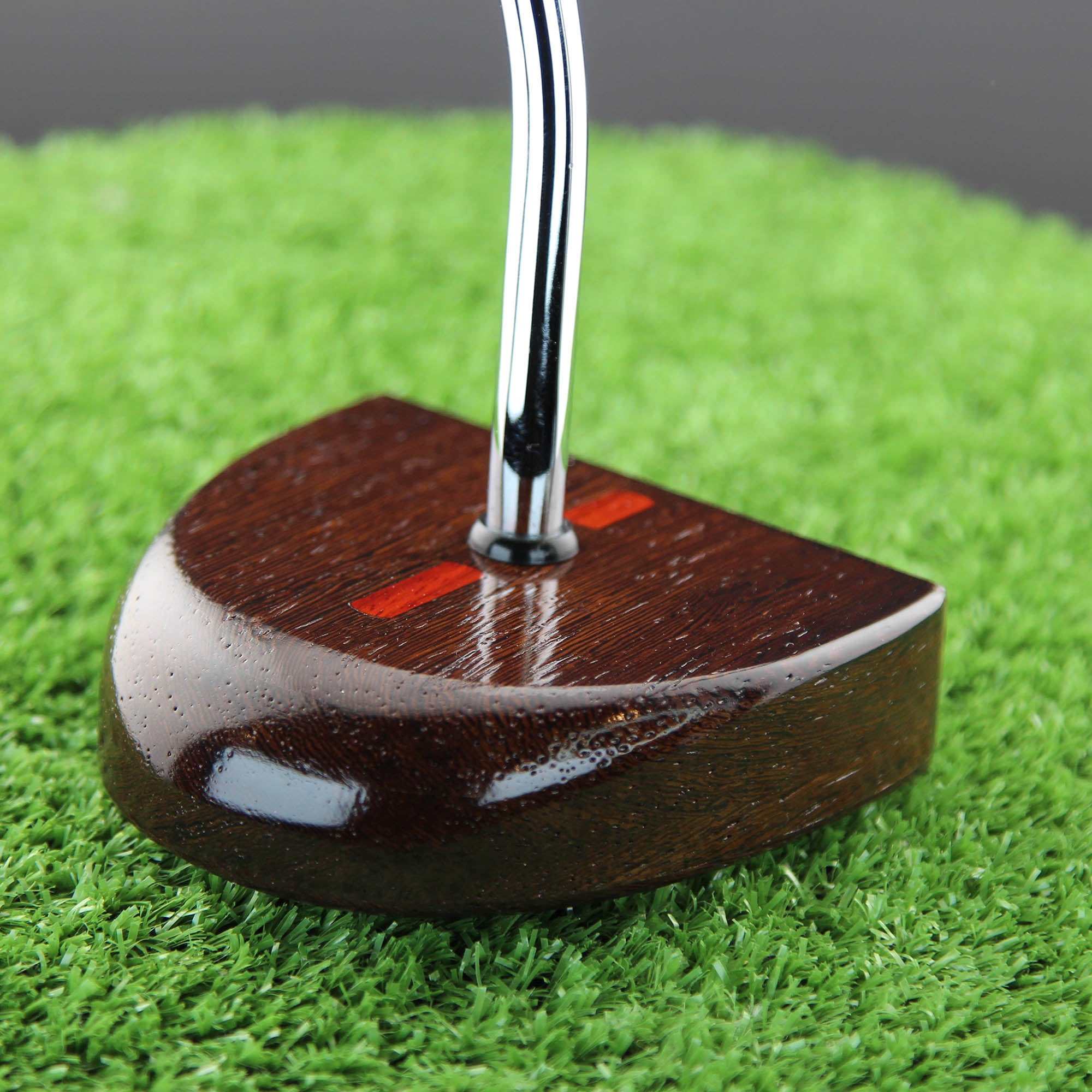 Midnight style putter Exotic Wenge Dark Wood Zero Torque Center Shaft