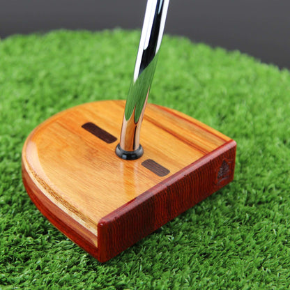 TimberTouch FATTY mallet wood putter with Canarywood center shaft zero torque