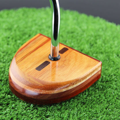 TimberTouch FATTY mallet wood putter with Canarywood center shaft zero torque