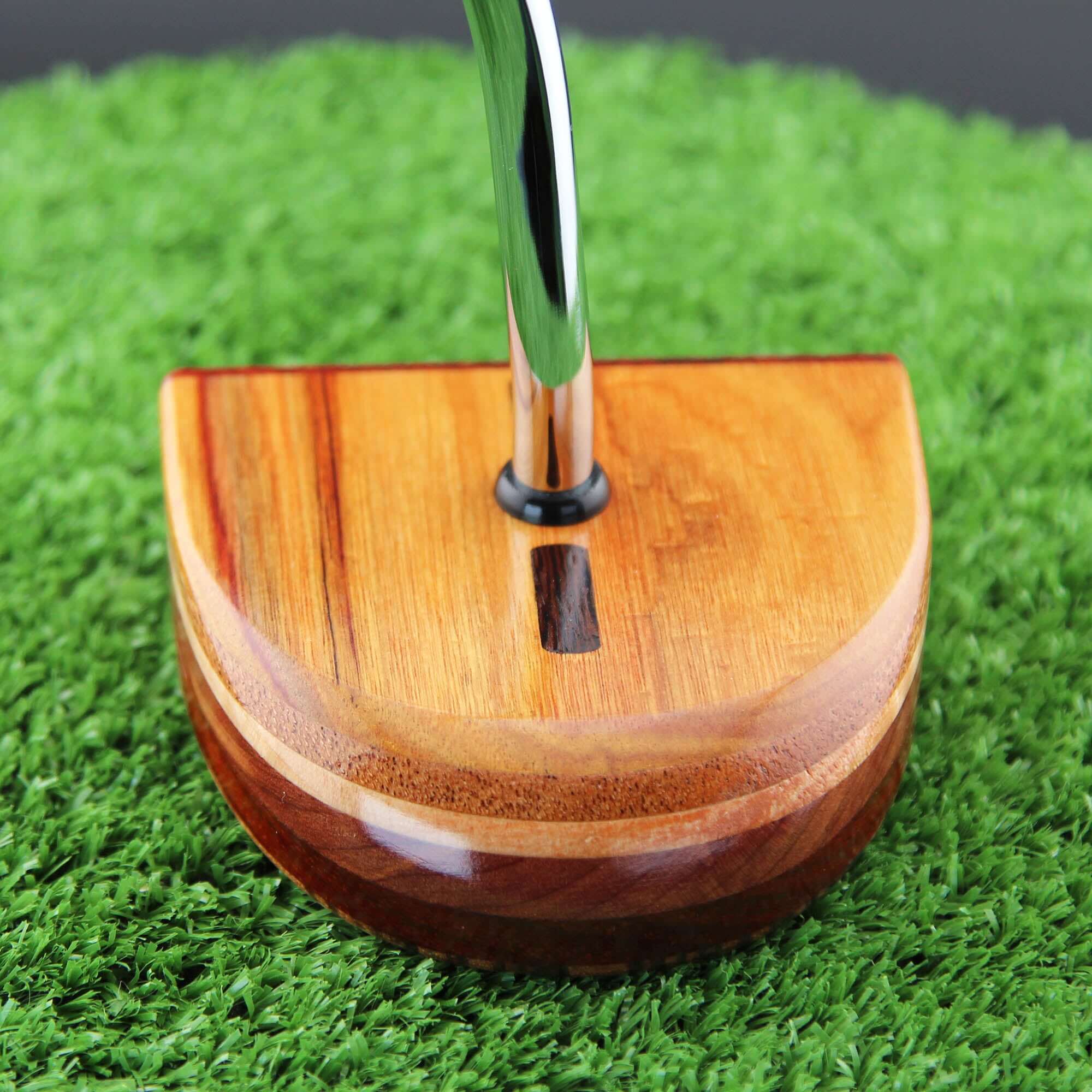 TimberTouch FATTY mallet wood putter with Canarywood center shaft zero torque