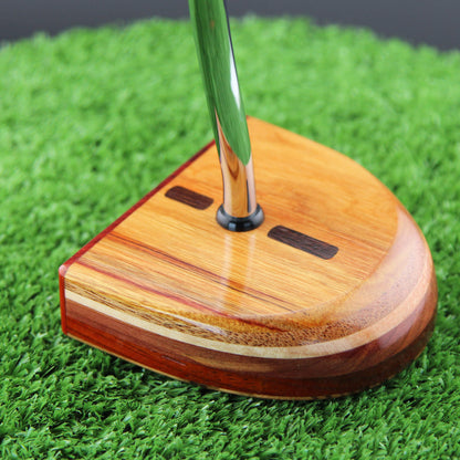 TimberTouch FATTY mallet wood putter with Canarywood center shaft zero torque