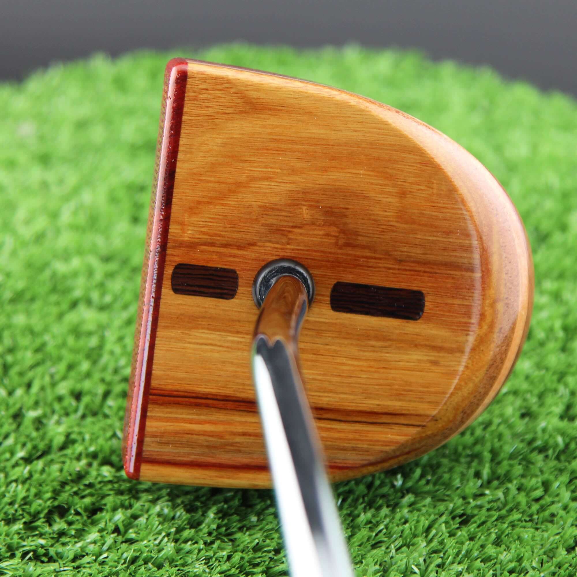 TimberTouch FATTY mallet wood putter with Canarywood center shaft zero torque