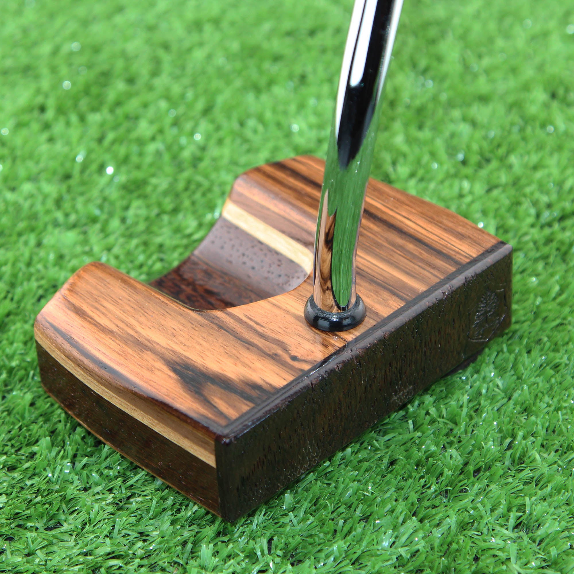 Zebrawood Spectacular Center shaft Zero torque Lie Balanced wood putter
