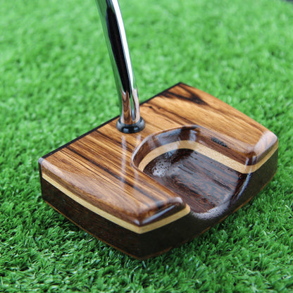 Zebrawood Spectacular Center shaft Zero torque Lie Balanced wood putter