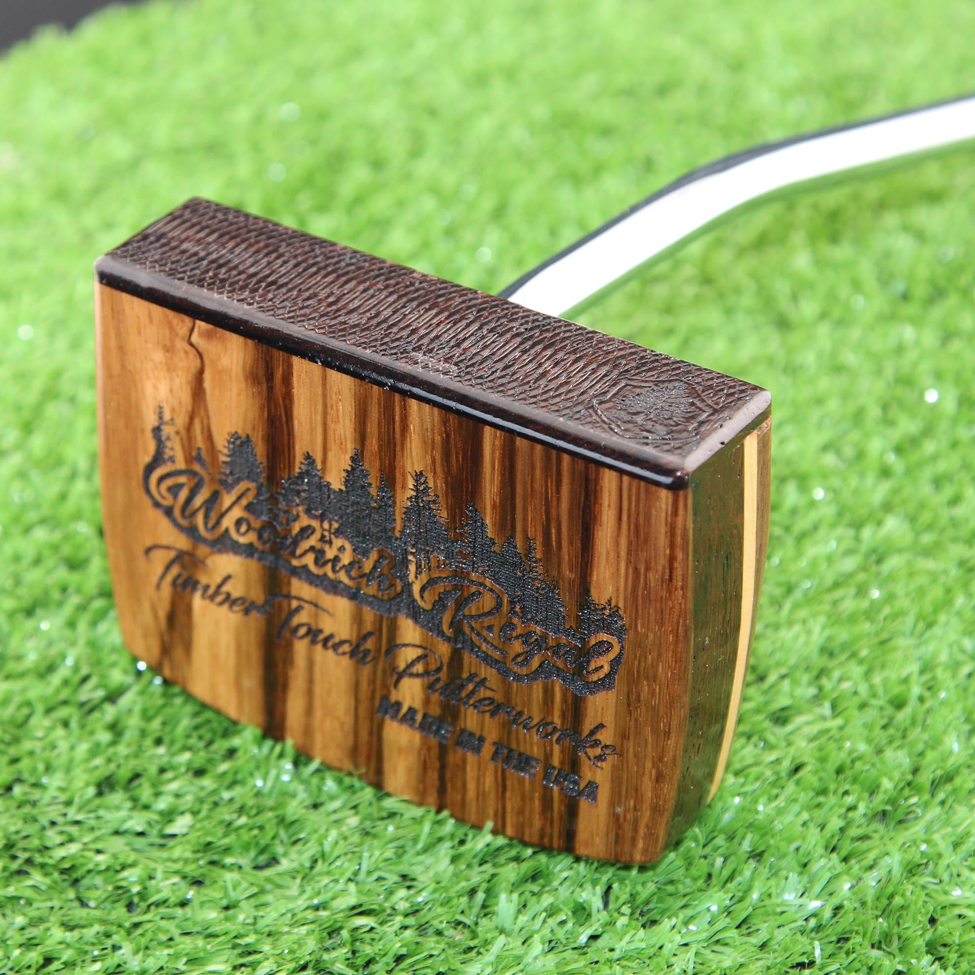 Zebrawood Spectacular Center shaft Zero torque Lie Balanced wood putter