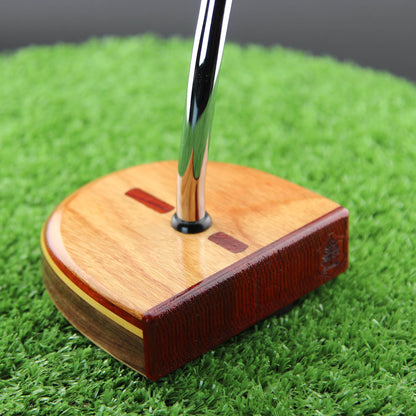ONE OF A KIND Canarywood and Walnut High MOI zero torque lie balance mallet wood putter