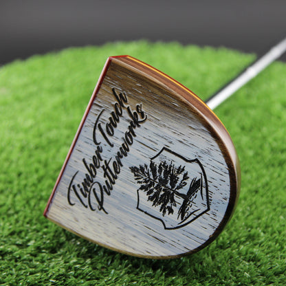 ONE OF A KIND Canarywood and Walnut High MOI zero torque lie balance mallet wood putter