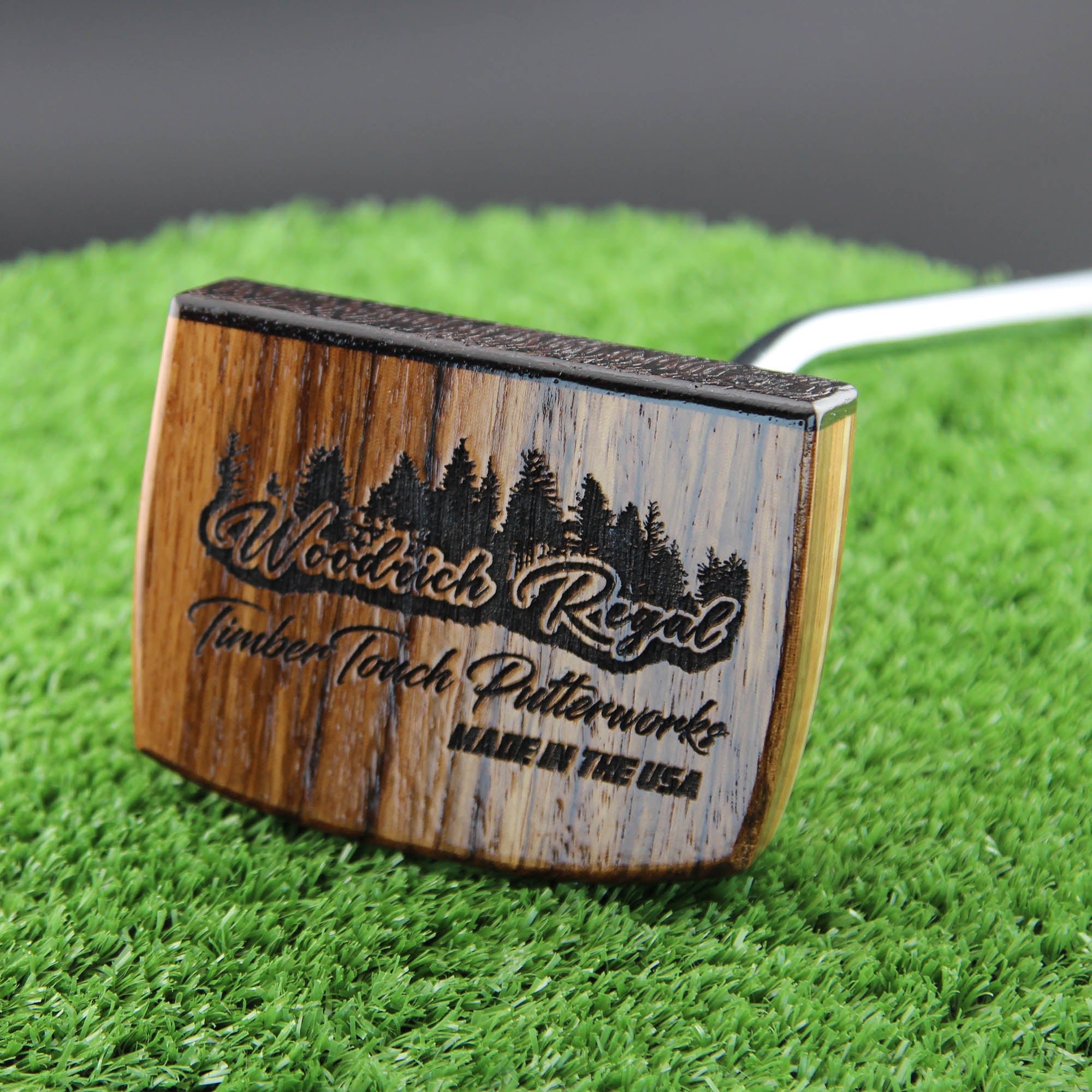 TimberTouch wood putter with Black Limba high MOI