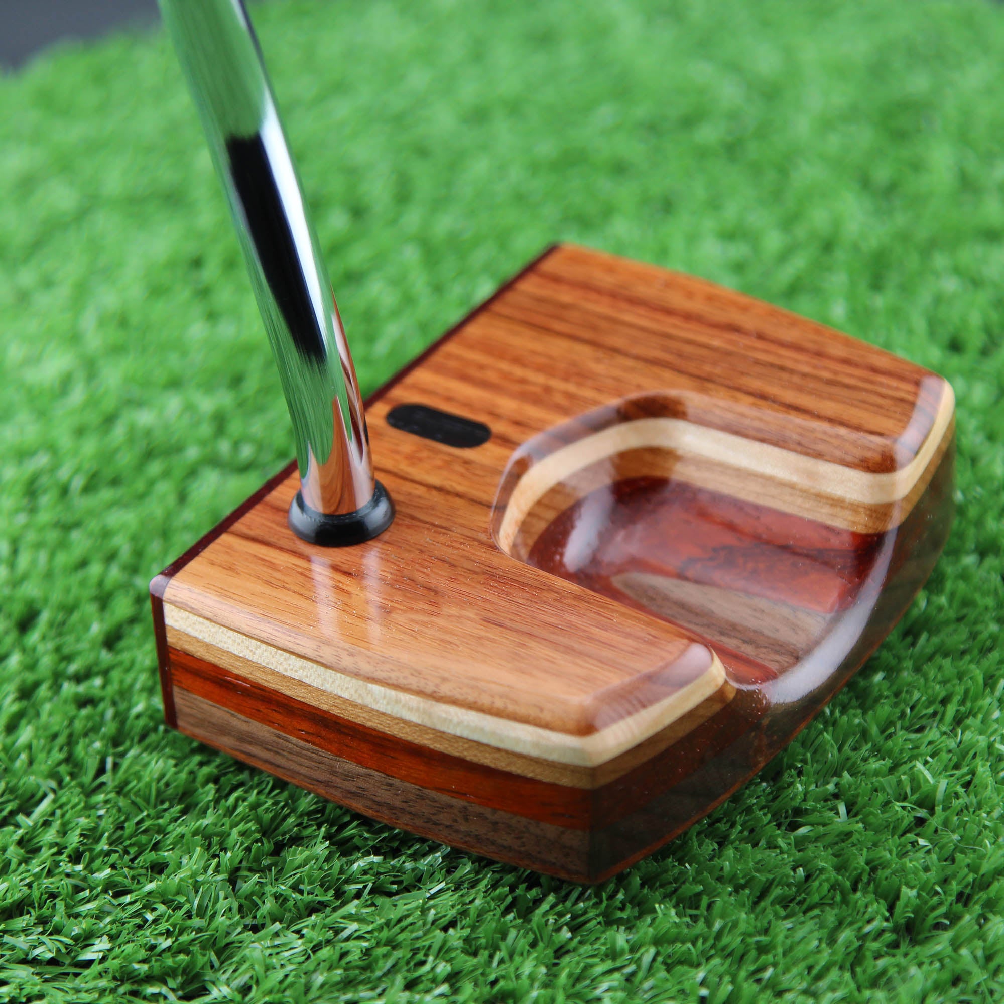 TimberTouch wood putter with Rosewood and Padauk