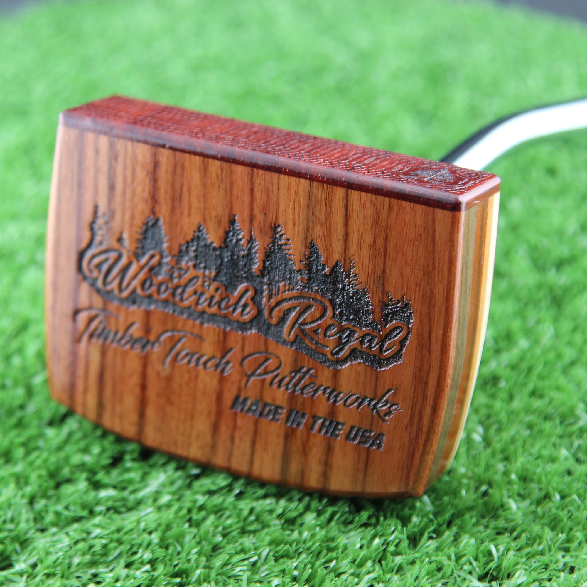 TimberTouch wood putter with Rosewood and Padauk