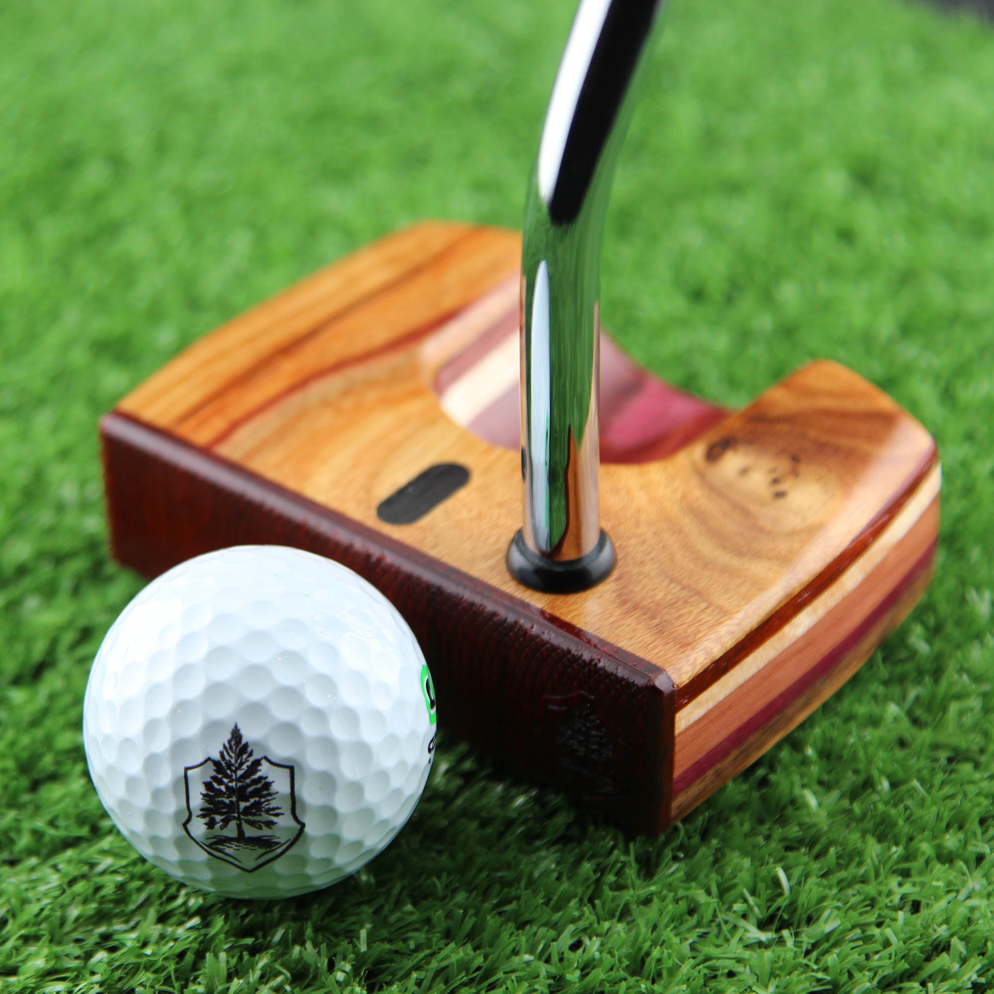 One of a Kind Canarywood knot top exotic wood putter