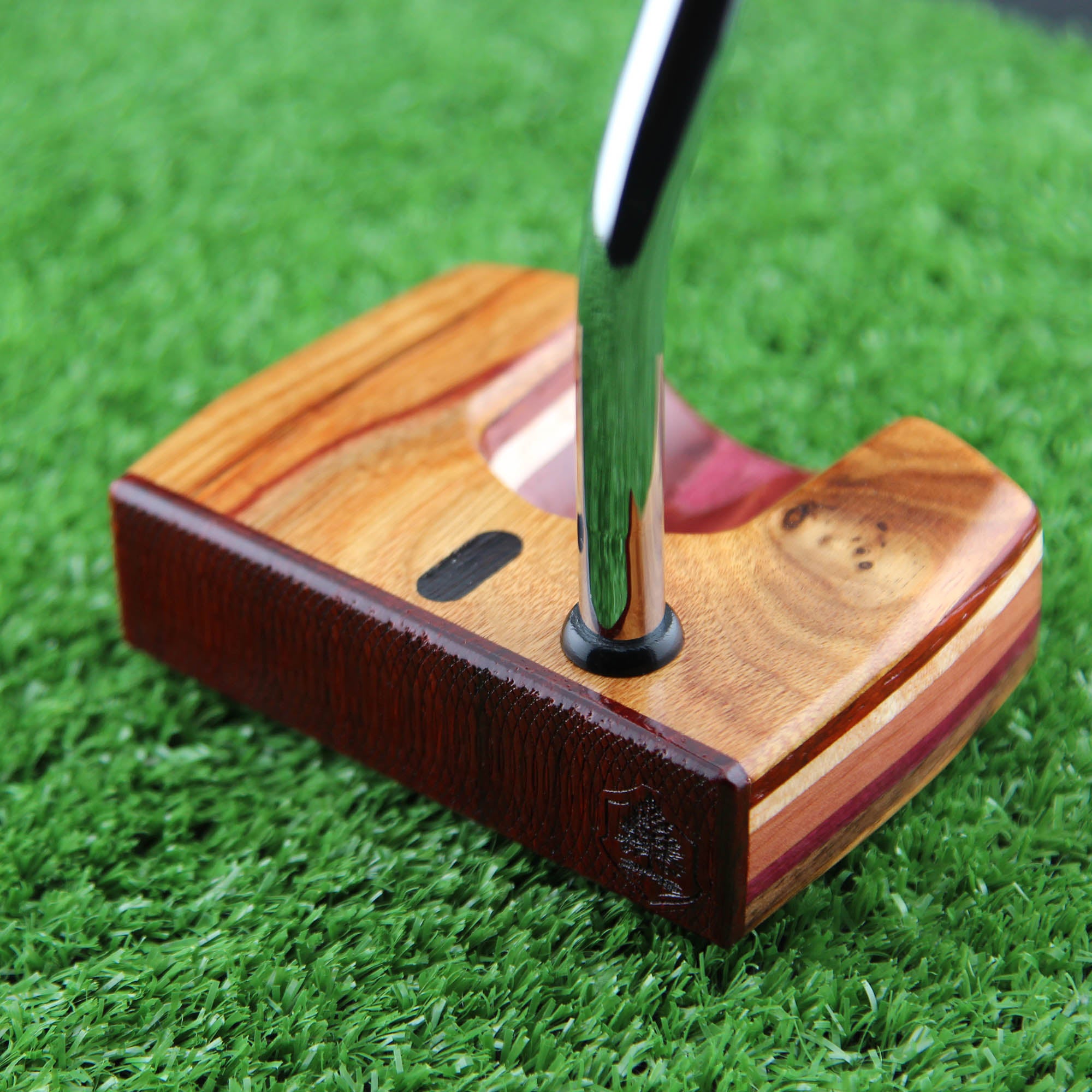 One of a Kind Canarywood knot top exotic wood putter