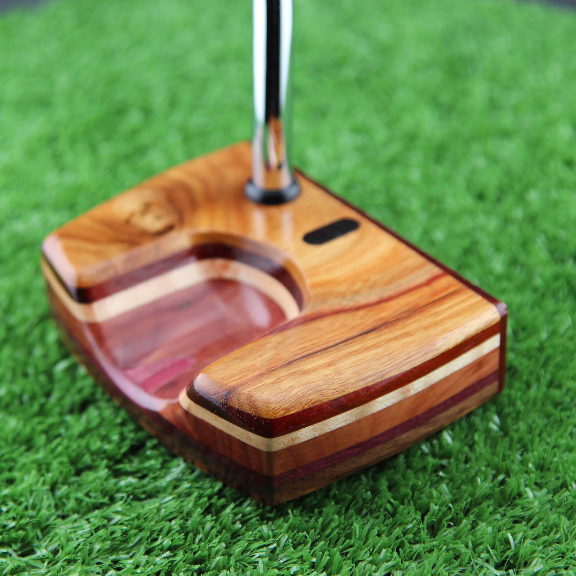 One of a Kind Canarywood knot top exotic wood putter