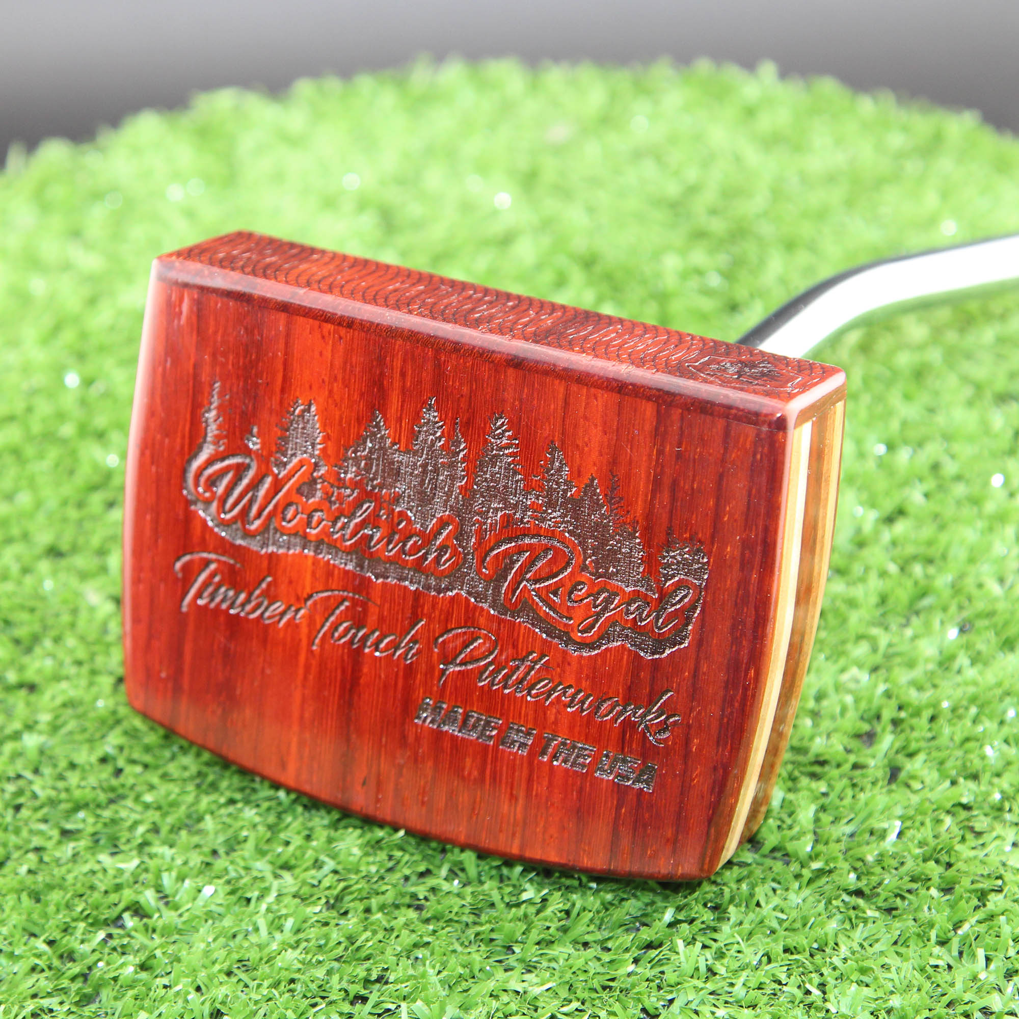TimberTouch Woodrich Regal wood putter with Padauk