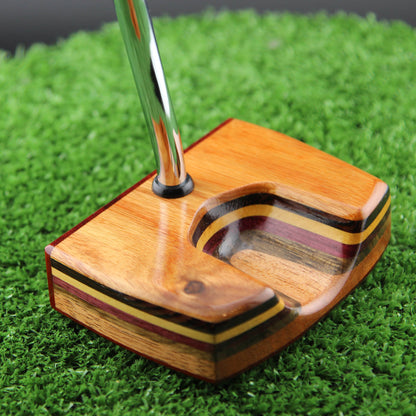 TimberTouch wood putter with Canarywood center shaft zero torque
