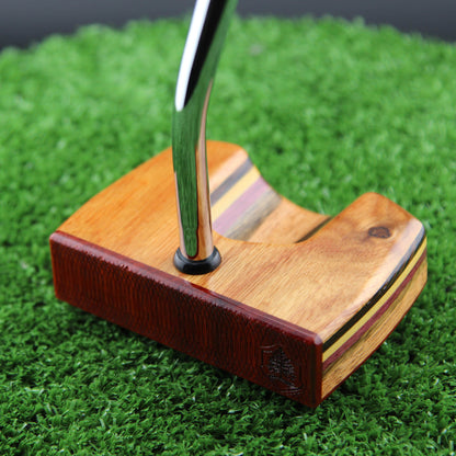 TimberTouch wood putter with Canarywood center shaft zero torque