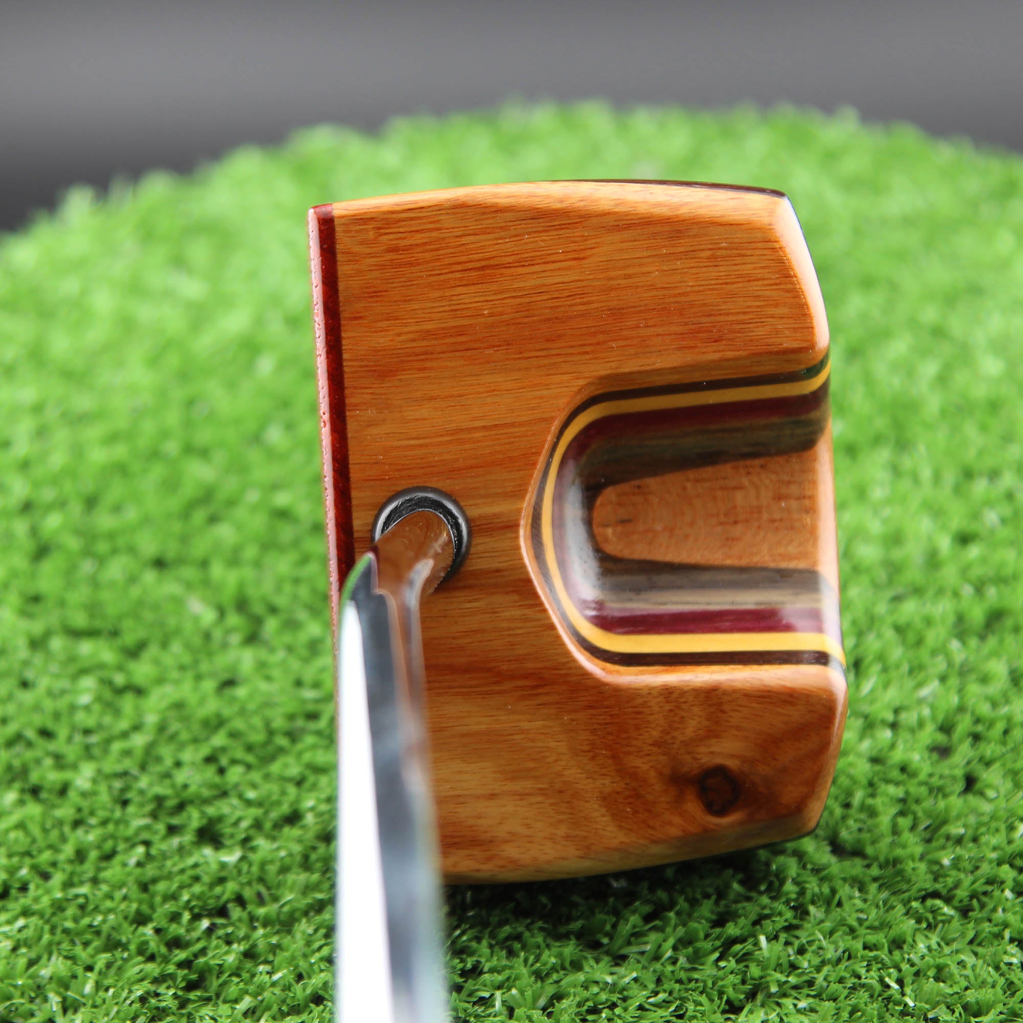 TimberTouch wood putter with Canarywood center shaft zero torque