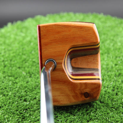 TimberTouch wood putter with Canarywood center shaft zero torque