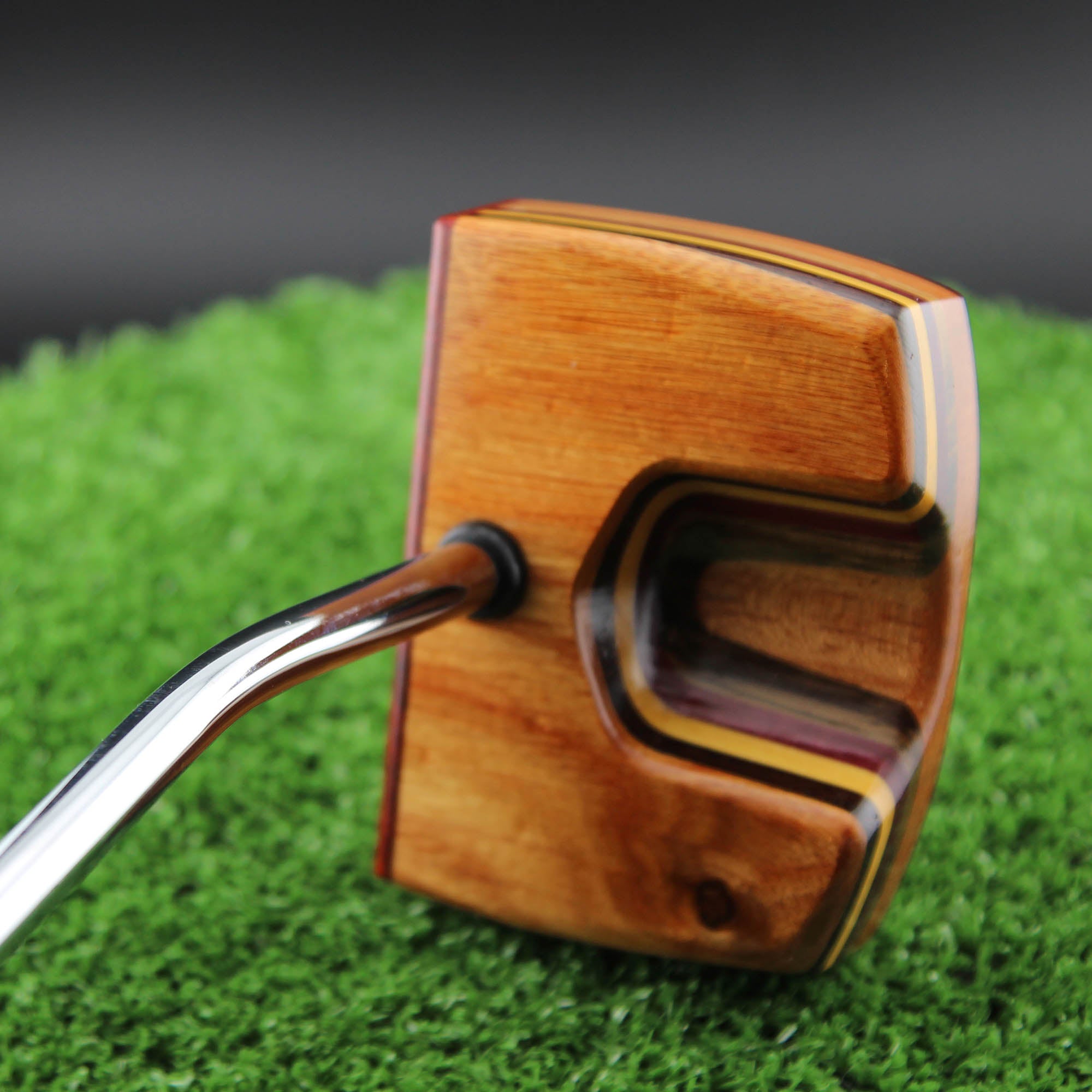 TimberTouch wood putter with Canarywood center shaft zero torque