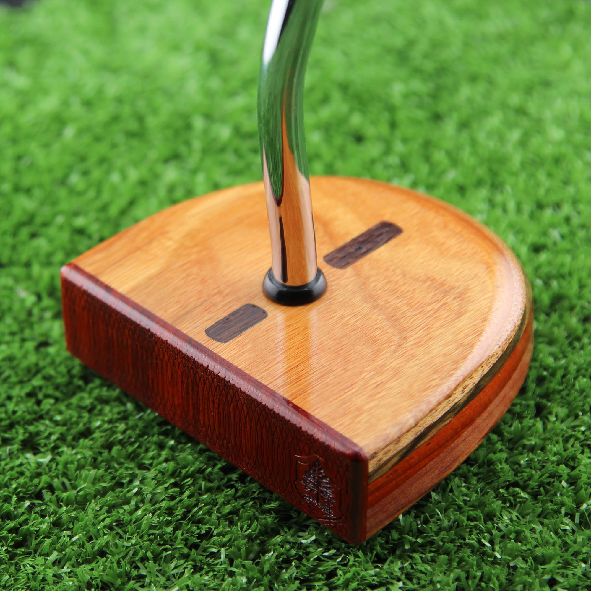 TimberTouch wood putter with Canarywood center shaft zero torque