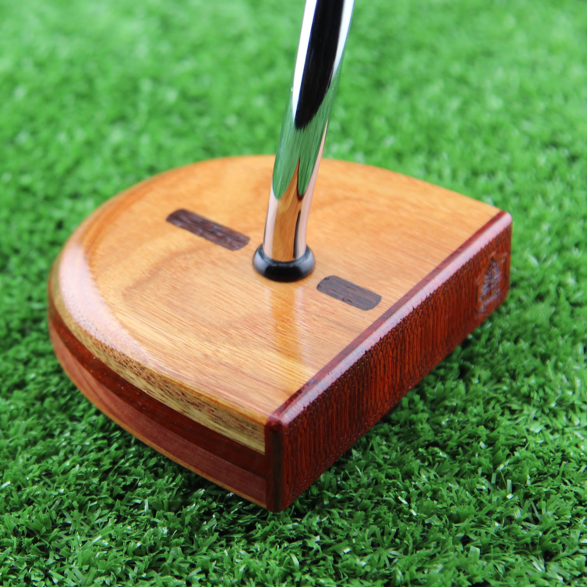 TimberTouch wood putter with Canarywood center shaft zero torque