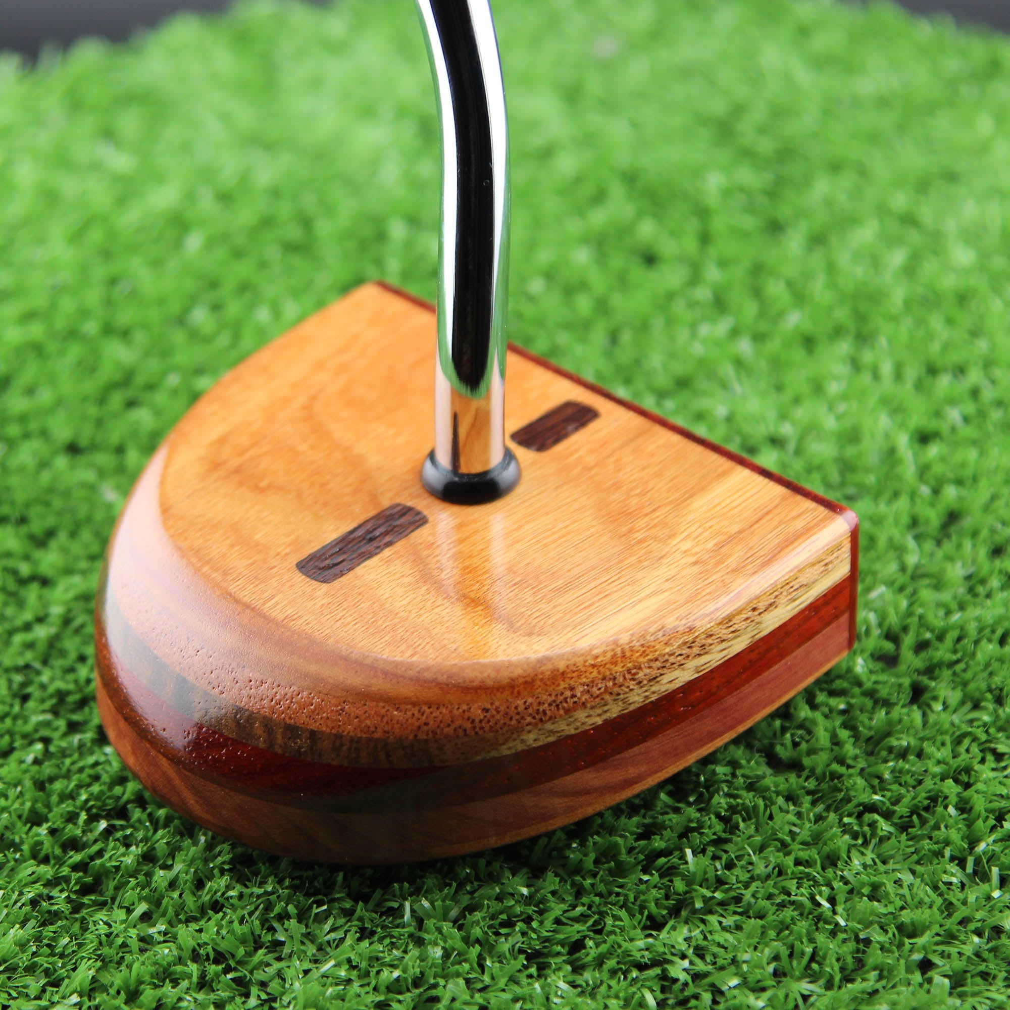TimberTouch wood putter with Canarywood center shaft zero torque