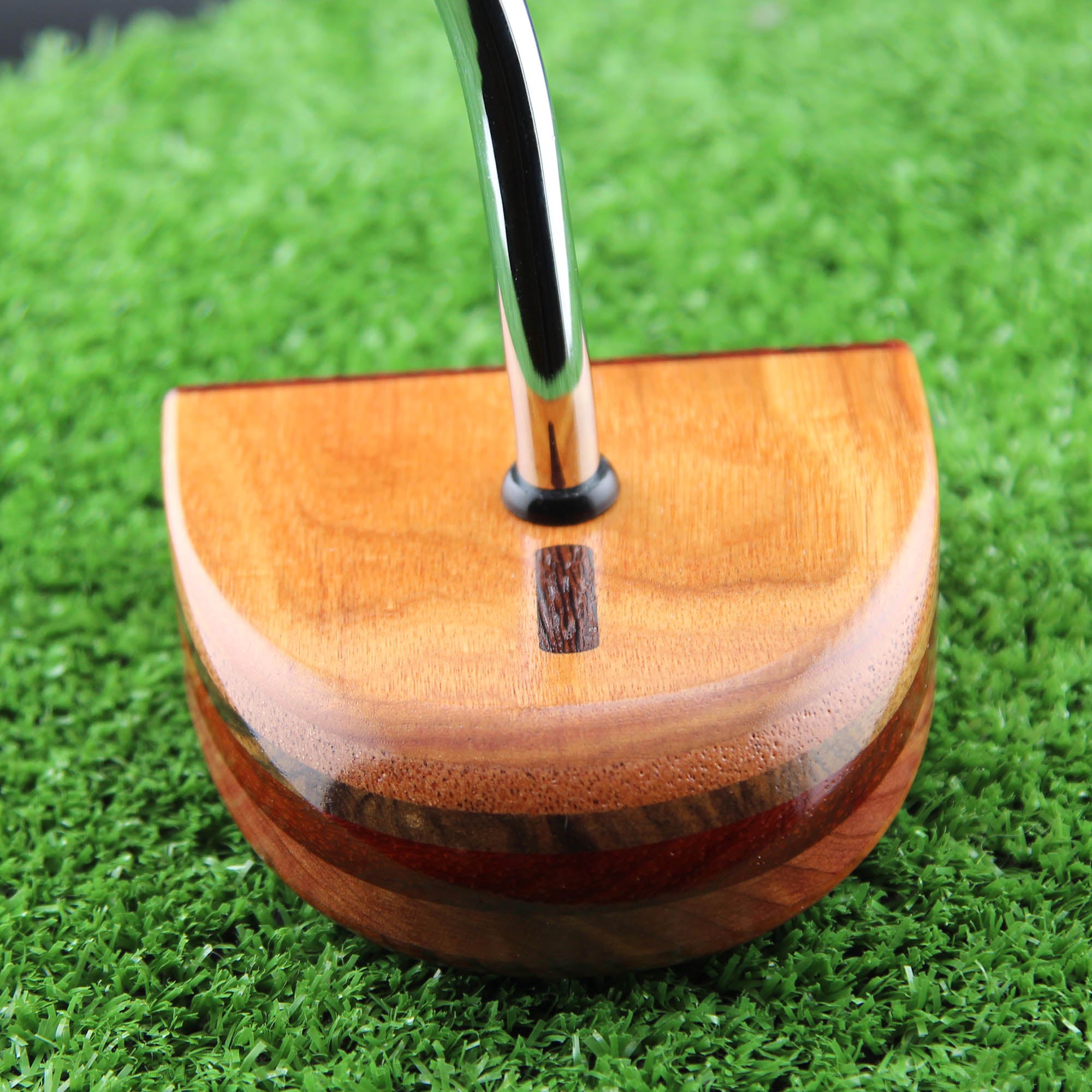TimberTouch wood putter with Canarywood center shaft zero torque