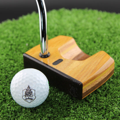 One of a Kind LEFTY putter Canarywood Mahogany Walnut wood putter