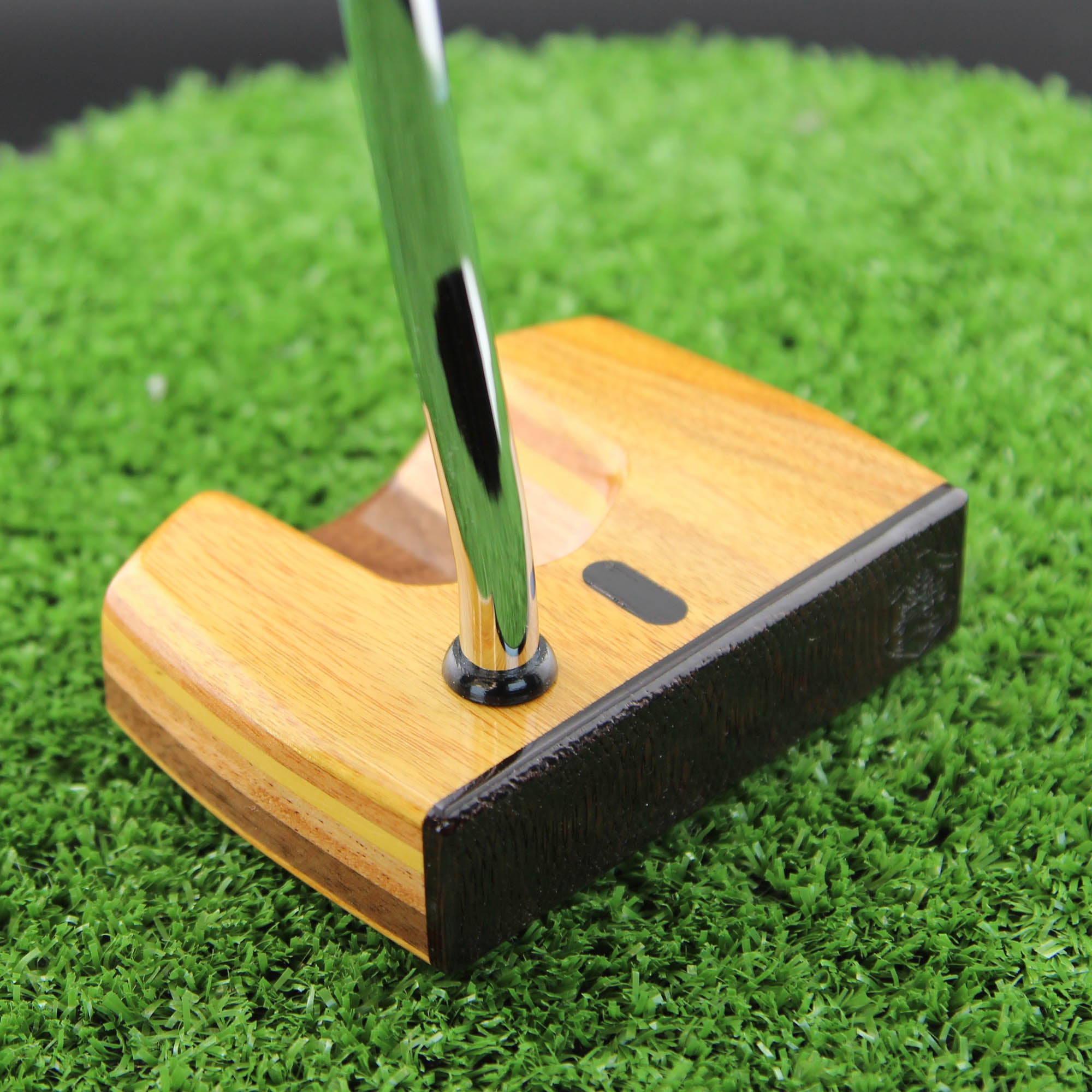 One of a Kind LEFTY putter Canarywood Mahogany Walnut wood putter