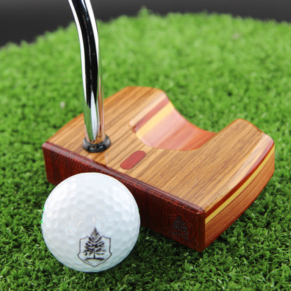 Unique LEFTY Zebrawood Padauk and Cedar exotic wood putter