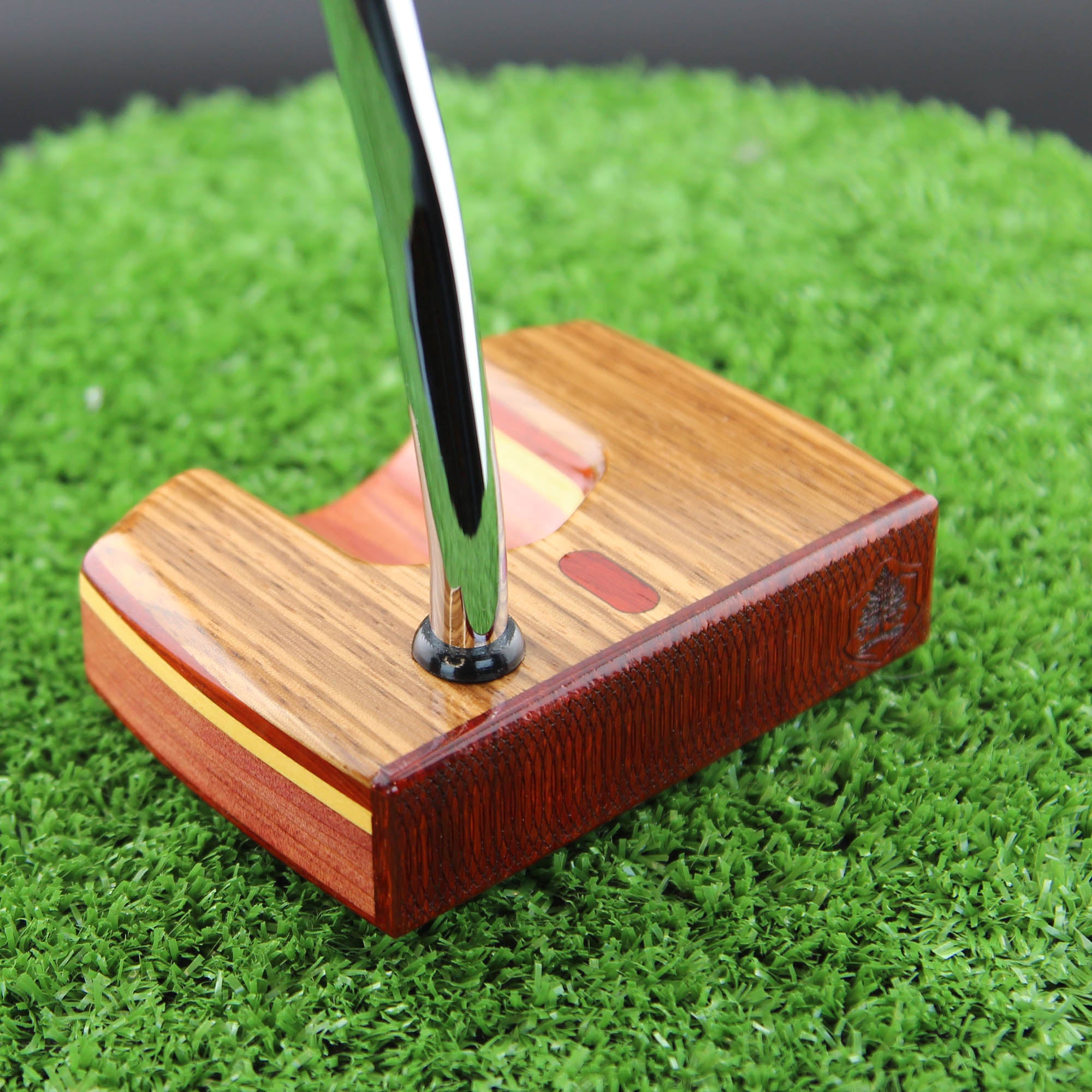 Unique LEFTY Zebrawood Padauk and Cedar exotic wood putter