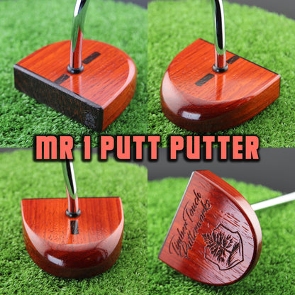 MR1PUTT Padauk and Wenge Zero Torque Center Shaft Putter