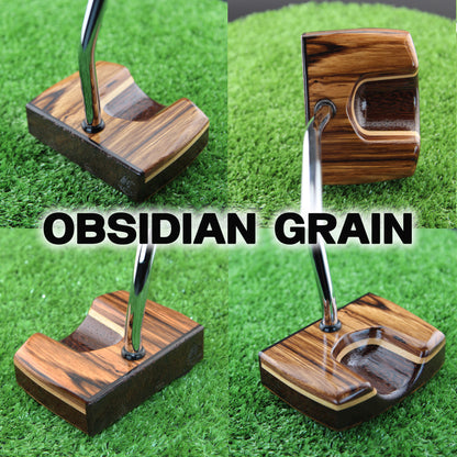 Zebrawood Spectacular Center shaft Zero torque Lie Balanced wood putter