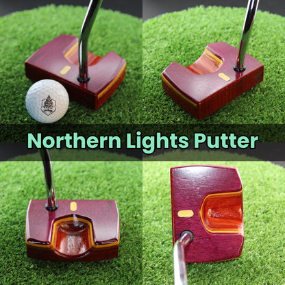 Northern Lights Putter Purpleheart Padauk and Yellowheart Woodrich Regal Putter