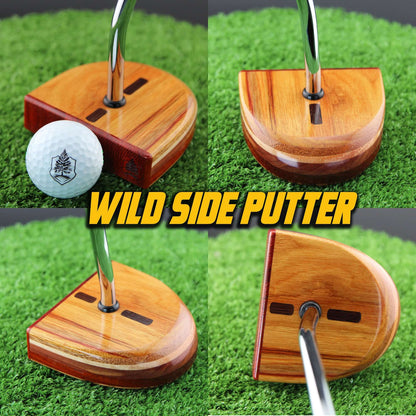 TimberTouch FATTY mallet wood putter with Canarywood center shaft zero torque