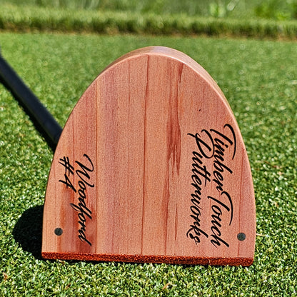 Red Cedar Body putter with Padauk wood inlay and Padauk Face plate